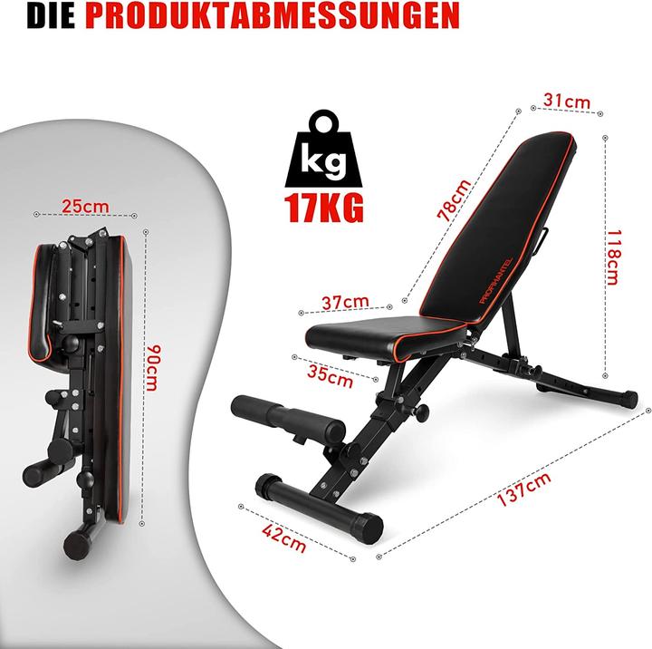 Actual product image Profihantel Weight bench