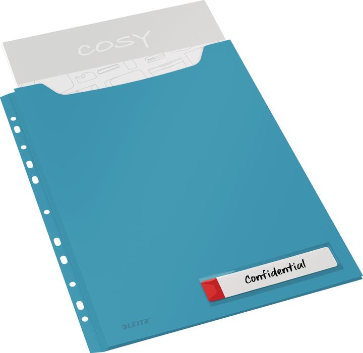 Image du produit Leitz Dossier incrusté Cosy Privacy Maxi Sleeve Bleu (A4, 3 x)