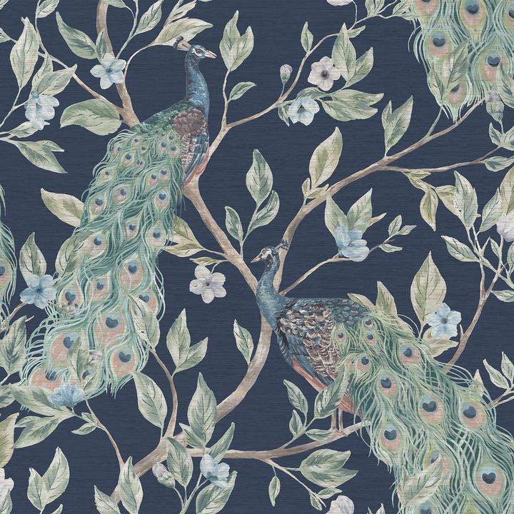 World of Wallpaper Keeka Pavone Carta da Parati
