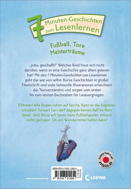 Actual product image Leselöwen - Das Original - 7-Minuten-Geschichten zum Lesenlernen - Fussball, Tore, Meis (German, Loewe first readers, 2022)
