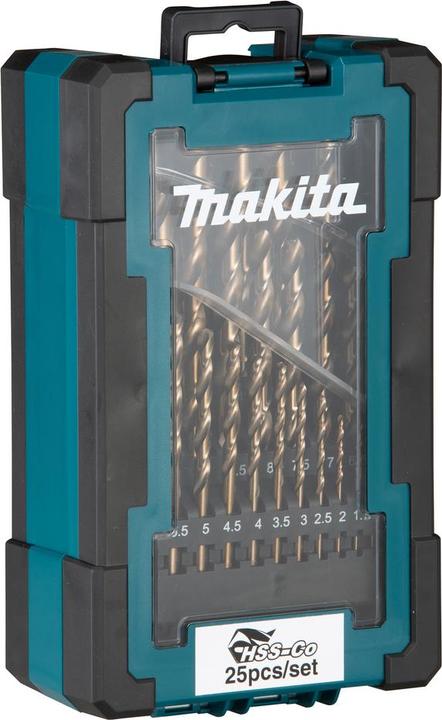 Image du produit Makita 25 dalių metalo grąžtų komplektas HSS-Co D-67577 (1-13mm)