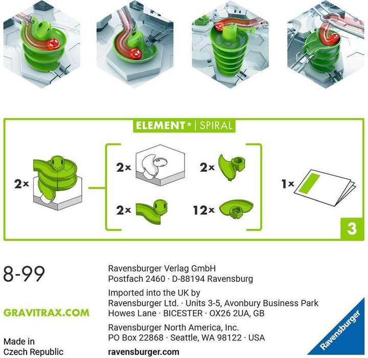 Actual product image Ravensburger GraviTrax Element Spiral