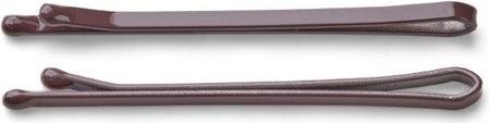 Produktbild Trisa Haarklemmen glatt lackiert 45mm braun 250 Stk (250 Stk.)