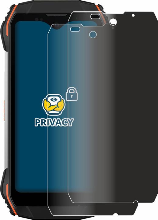 Produktbild BROTECT Sichtschutzfolie Anti-Spy Privacy Folie Blaulicht-Schutz (2 Stück, Blackview P6000)