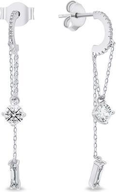 Produktbild Brilio Silver - Stylish long chain earrings EA628W