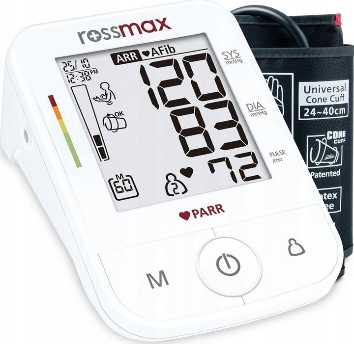 Rossmax Blutdruckmessgerät Digital mit PARR-Technologie X5 (Blutdruckmessgerät Oberarm)