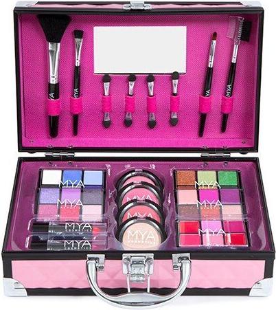 Image du produit MYA Cosmetics Mya Travel Bon Voyage Pink/Black Maletin 24 Sombras + 3 Colorete + Iluminador