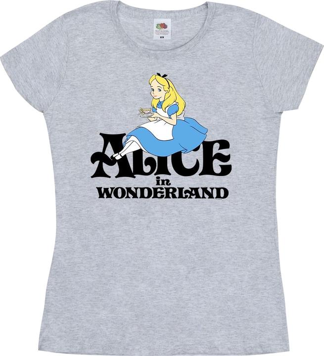 Actual product image Disney Womens/Ladies Alice In Wonderland Tea Drinker Classic Cotton T-Shirt (M)