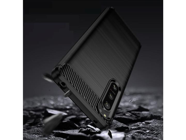 Immagine prodotto Screenguard Sony Xperia 5 IV Cover Carbon Brushed Soft TPU (Sony Xperia 5 IV)