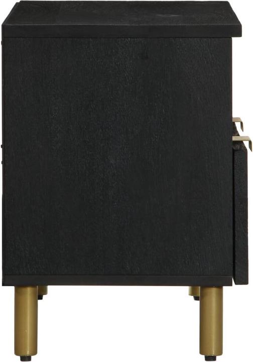 Immagine prodotto VidaXL Mobile TV Mobile TV basso Tavolo TV in legno nero (70 x 33 x 46 cm)