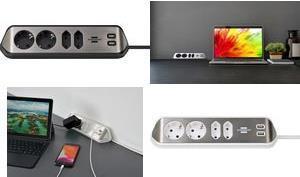 Actual product image Brennenstuhl Power strip (6 x, USB-A, 2 m)
