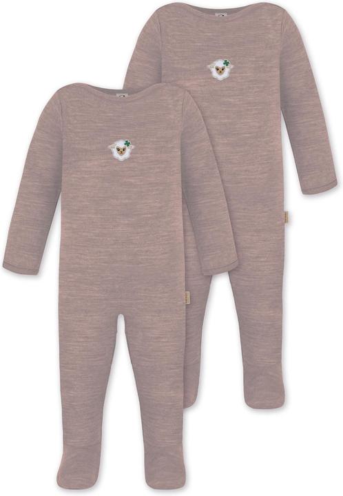 Normani 2er Pack Baby Merino Strampler „Levin" - 9411