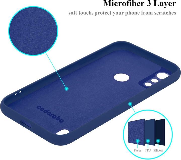Actual product image Cadorabo Bumper Case for Motorola MOTO E6s 2020 TPU Liquid Silicone Cover for Motorola MOTO E6s 2020 (Motorola Moto E6s)