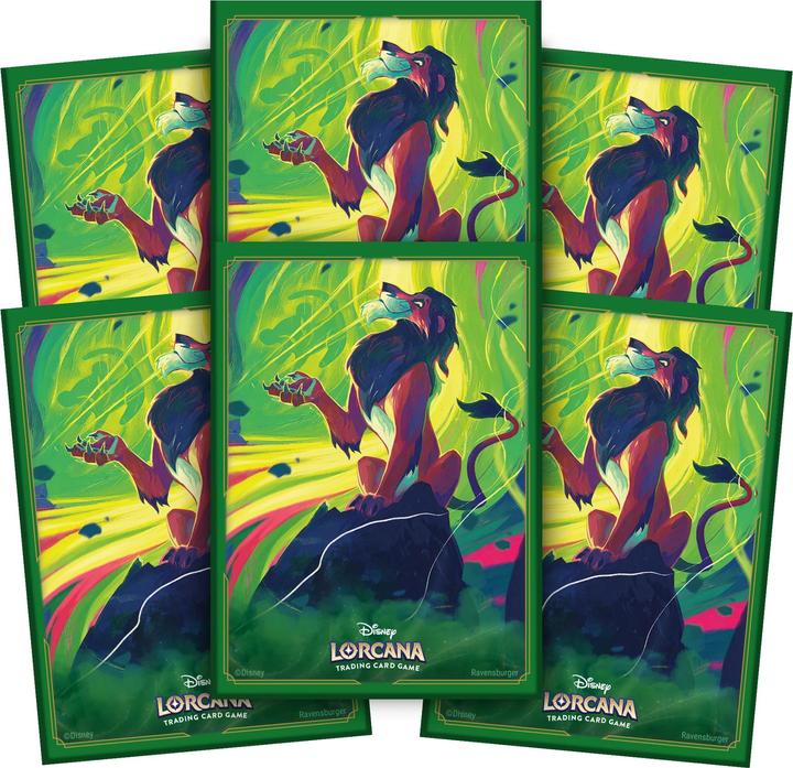 Actual product image Disney Lorcana TCG card sleeves Scar (65)