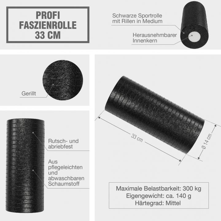 Image du produit Gorilla Sports Rouleau de fascia professionnel (33cm)