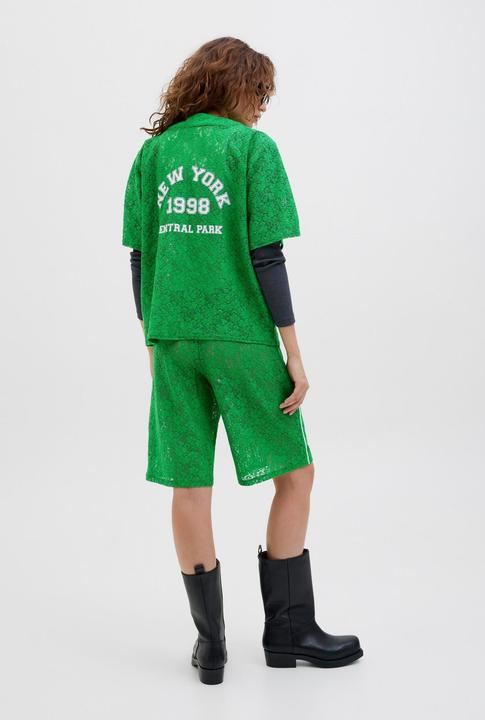 Actual product image JJXX Jxstine Lace Rlx Hw Long Shorts Jrs Ln (XS)