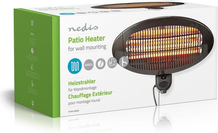 Actual product image Nedis Patio heater | 2000 W | 3 heat settings | on (2000 W)