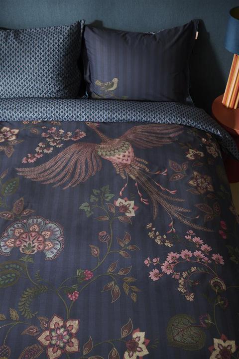 Actual product image PIP Studio Buenas Noches bed linen dark blue 135x200cm (1 set) (Duvet cover, 135x200 cm)
