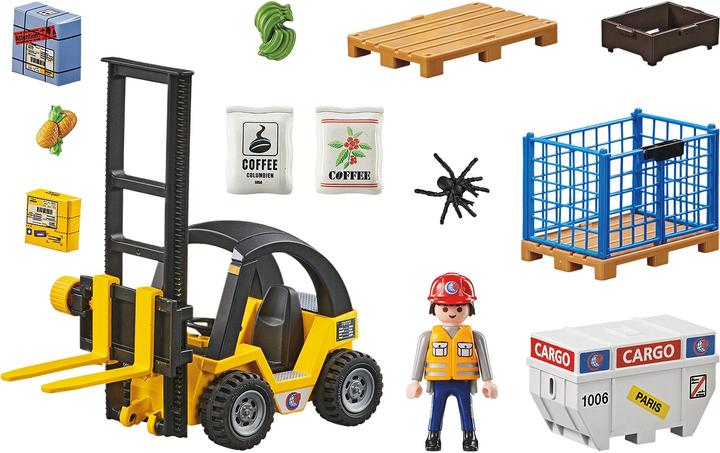 Actual product image Playmobil 71528 Forklift truck with freight (71528, Playmobil My Life)