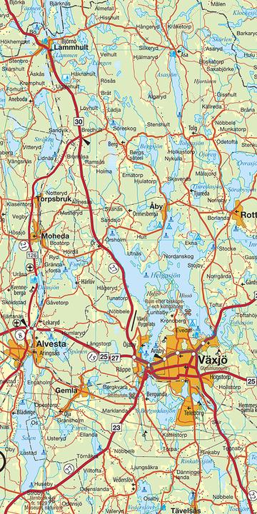 Immagine prodotto Svezia meridionale (Sud) N. 01 Carta regionale