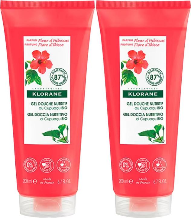 Image du produit Klorane Gel douche Fleur d'Hibiscus Promo duo gel (200 ml)