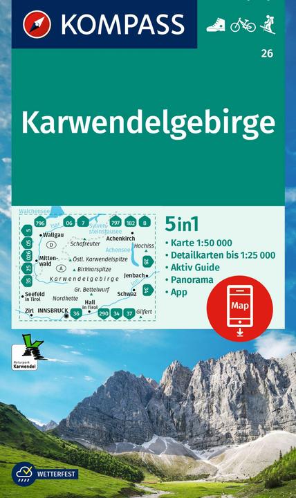 Image du produit Carte de randonnée 26 Karwendelgebirge 1:50.000