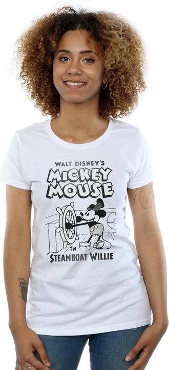 Immagine prodotto Disney Mickey Mouse Steamboat Willie Maglietta Donna (XL)