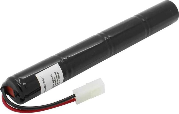 Produktbild XCell Notleuchtenakku NiMH 4,8V 4000mAh L1x4 Baby C mit 80mm Kabel und Stecker passend für SEC AKU0038 (1 Stk., 4000 mAh, Ladegerät inkl. Akku)