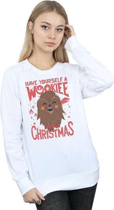 Actual product image Star Wars Womens/Ladies Wookiee Little Christmas Sweatshirt (XL)