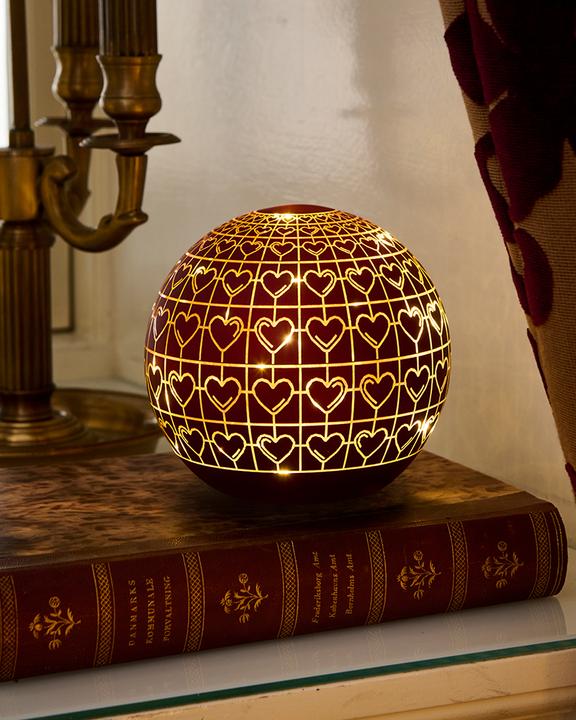 Actual product image Sirius Frida lantern, Ø 15 cm, Bordeaux (1 x)