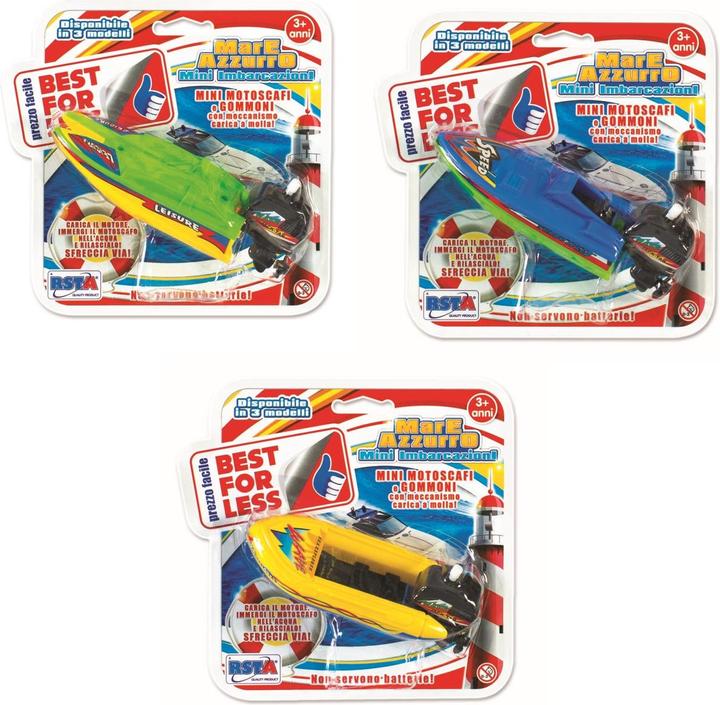 Image du produit Rs Toys Mini motoscafi e gommoni carica molla