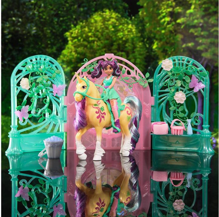 Image du produit Unicorn Academy - Kit de jeu d'écurie pour petite poupée Ava & Leaf