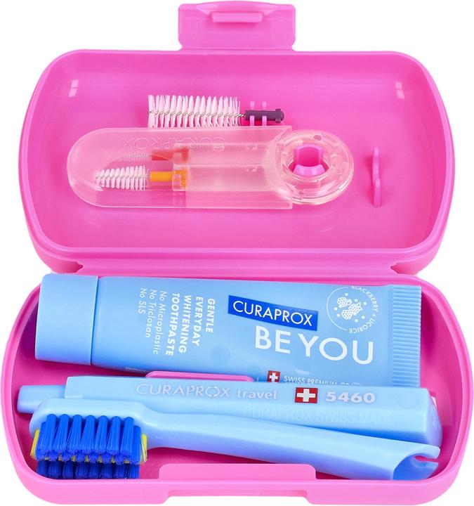 Image du produit Curaprox Kit de voyage Ortho rose (Souple, 1 x)