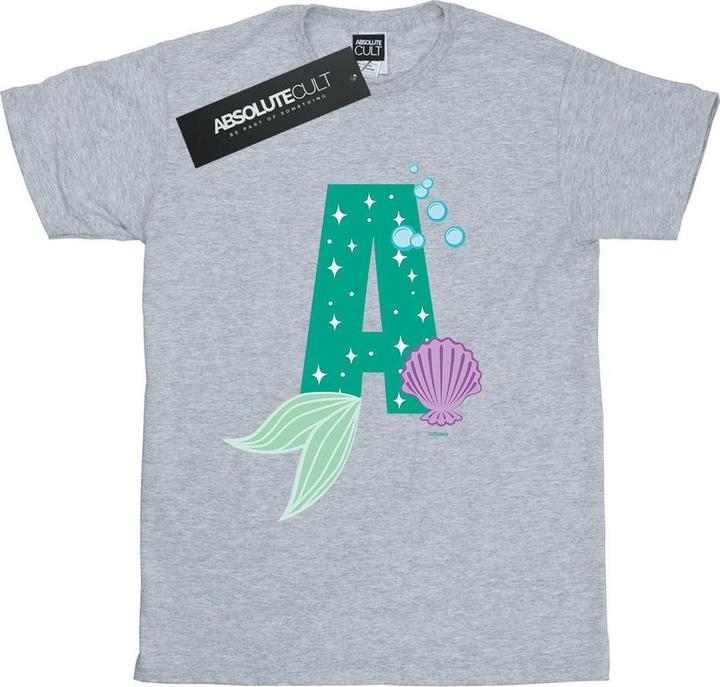 Actual product image Disney Mens Alphabet A Is For Ariel T-Shirt (XXL)