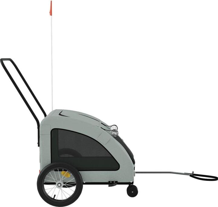 Actual product image VidaXL Fahrradanhänger Hunde Oxford-Gewebe und Eisen