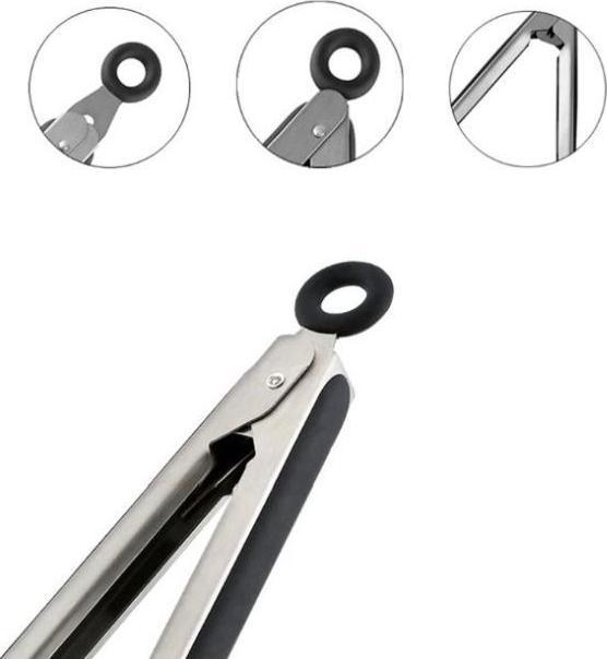 Immagine prodotto MU Classic Pinze da barbecue in acciaio inox serie Ari da 30 cm