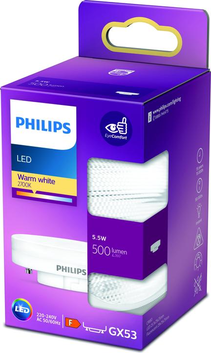 Produktbild Philips Spot (GX53, 5.50 W, 500 lm, 1 x, F)