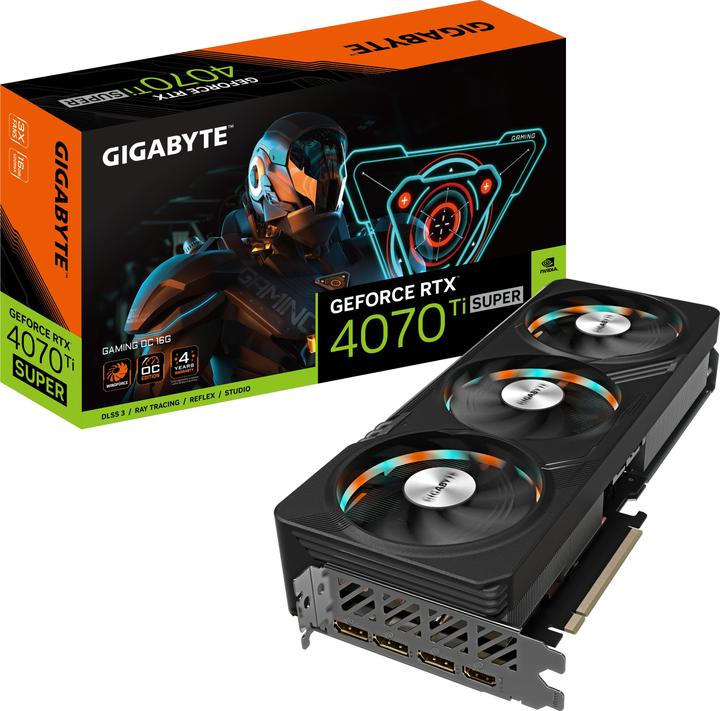 Actual product image Gigabyte GeForce RTX 4070 Ti SUPER GAMING OC 16G (16 GB)