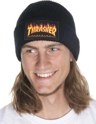 Image du produit Thrasher Bonnet Flame Logo Beanie (Taille unique)