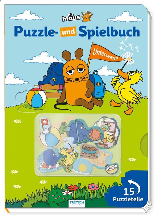 Die Maus Puzzle- und Spielbuch (German, Trötsch Publishing House, 2023)