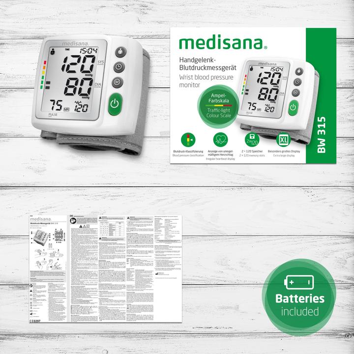 Immagine prodotto Medisana Bw 315 (Misuratore di pressione sanguigna da polso)