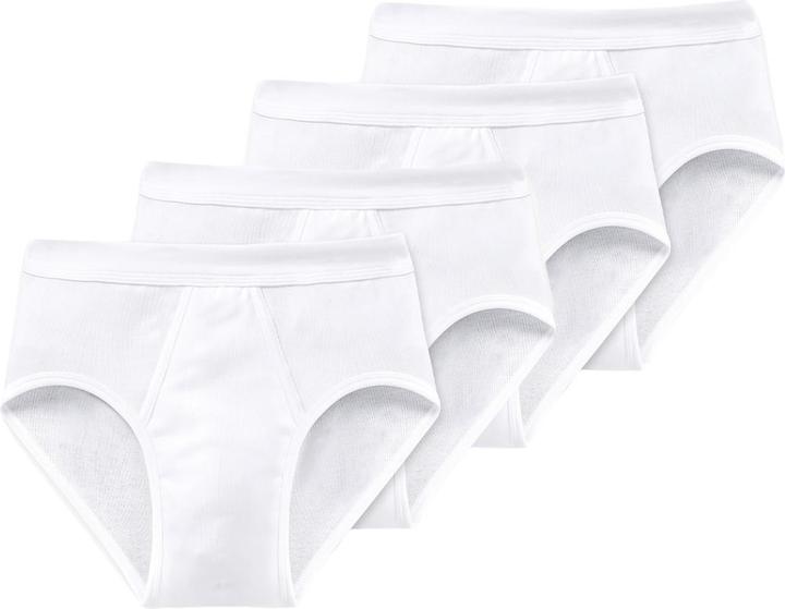 Produktbild Schiesser 4er Pack Cotton Essentials Feinripp Sportslip (L, 4er Pack)