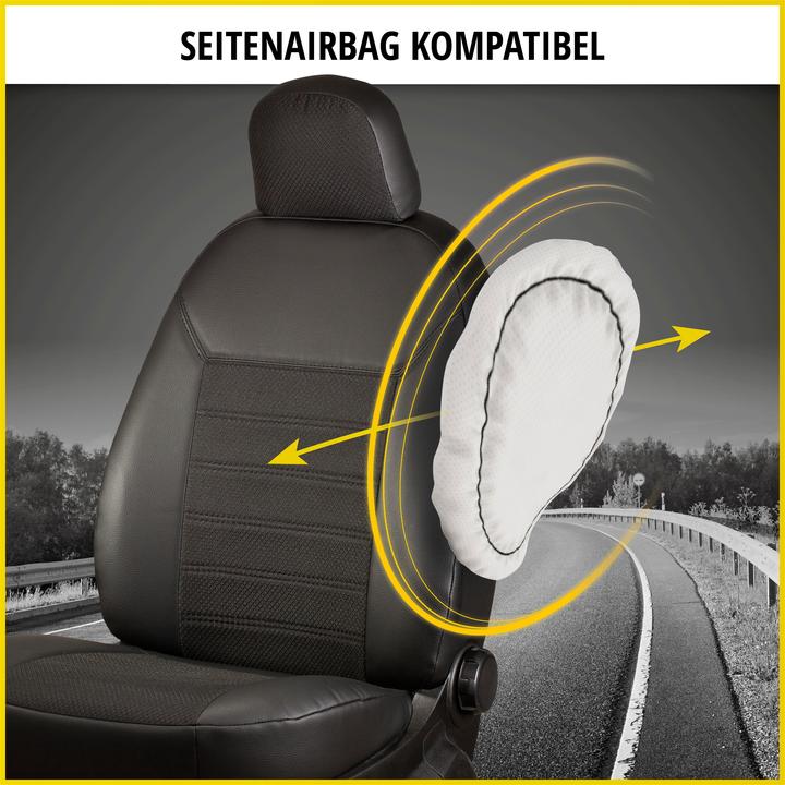 Image du produit Walser Housse de siège Premium pour Iveco Daily IV 2006-02/2014, 2 housses de siège simples à l'avant