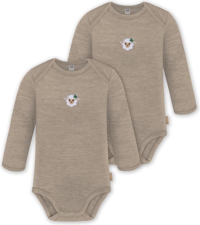Normani 2er Pack Baby Merino Body Langarm „Auckland" - 9369