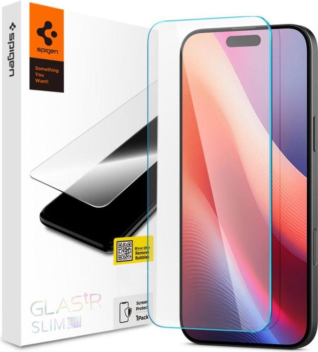 Produktbild Spigen Glas.TR Slim iPhone 15/16 AGL06910 szkło hartowane (1 Stück, Apple iPhone 15, Apple iPhone 16)