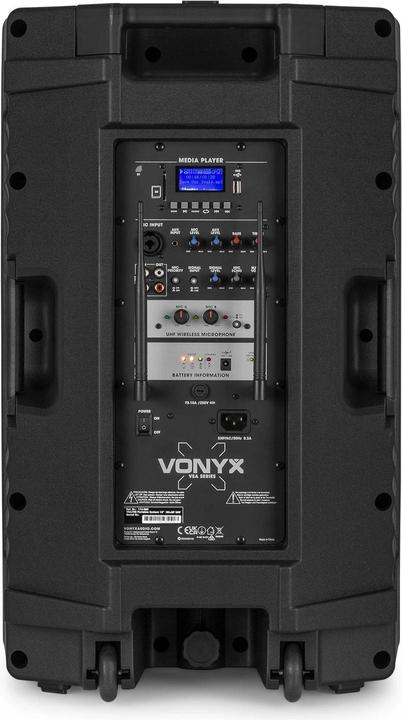 Immagine prodotto altoparlante con Bluetooth - Vonyx VSA700-BP - con microfoon e microfoon per cuffie - 1000W (Attivo, 1x 500 W)