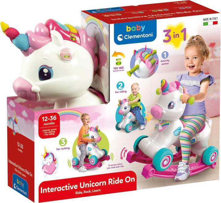 Produktbild Clementoni Interactive Unicorn Ride On