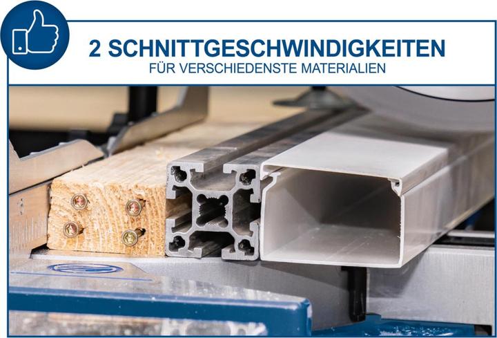 Actual product image Scheppach Multifunctional crosscut saw 255 mm incl. 2 speeds & multifunctional saw blade