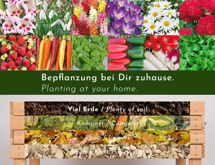 Produktbild Wondermake Design-Hochbeet mit Folie, Kirschbaum