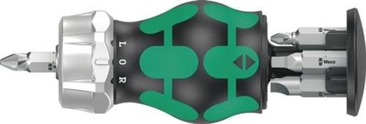 Actual product image Wera Kraftform Kompakt Stubby Magazin RA 4 (Phillips screwdriver, Inside square (Robertson), Slot)